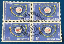 4 er Block Nr.436 mit Vollstempel  Montreux