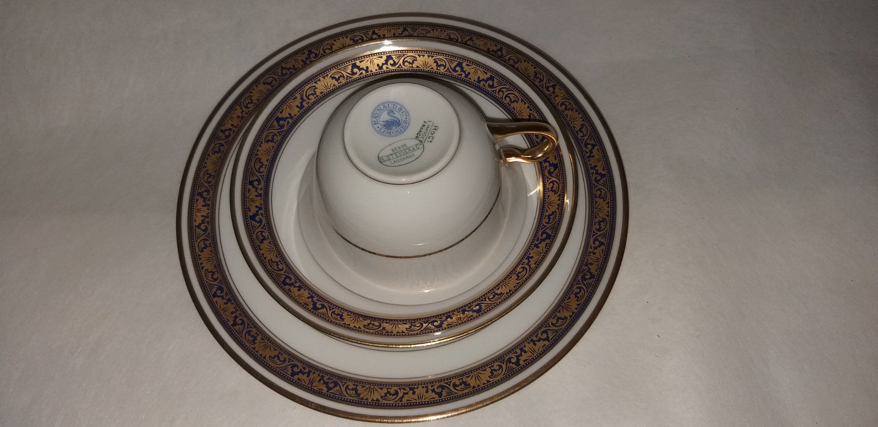 Set di piatti: Service 3-teilig Raynaud &Cie Limoges – Usato da Cossonay-ville venduto da Super-Price-Quality 1