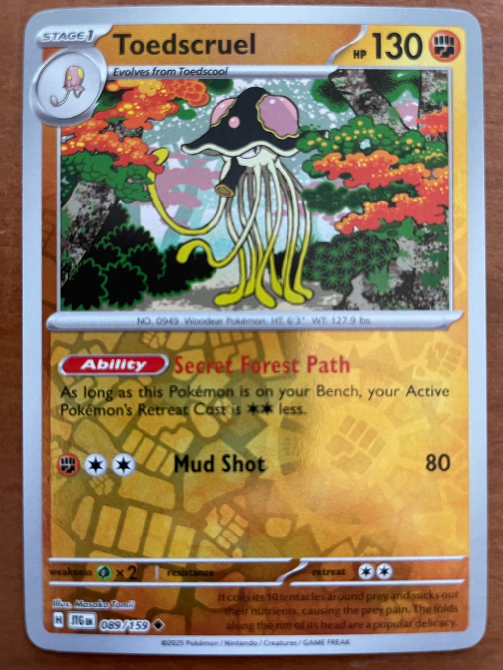 Pokémon Carte collezionabili: Pokemon Toedscruel Reverse (Versand gratis) – Nuovo (secondo la descrizione) da Chur venduto da Angerson