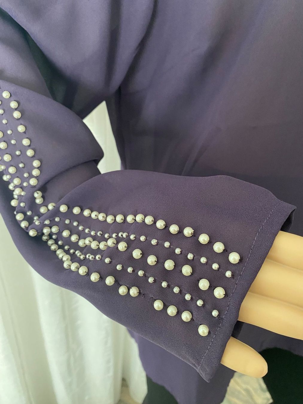 Camicette: ASHLEY BROOKE - einmalige Perlenbluse, violette, L – Nuovo e nell'imballaggio originale da Winkel venduto da ferrari2022 4