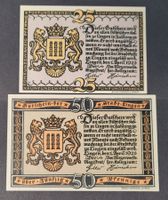 25 + 50 PFENNIG / LINGEN 1921 (2) BANKFRISCH