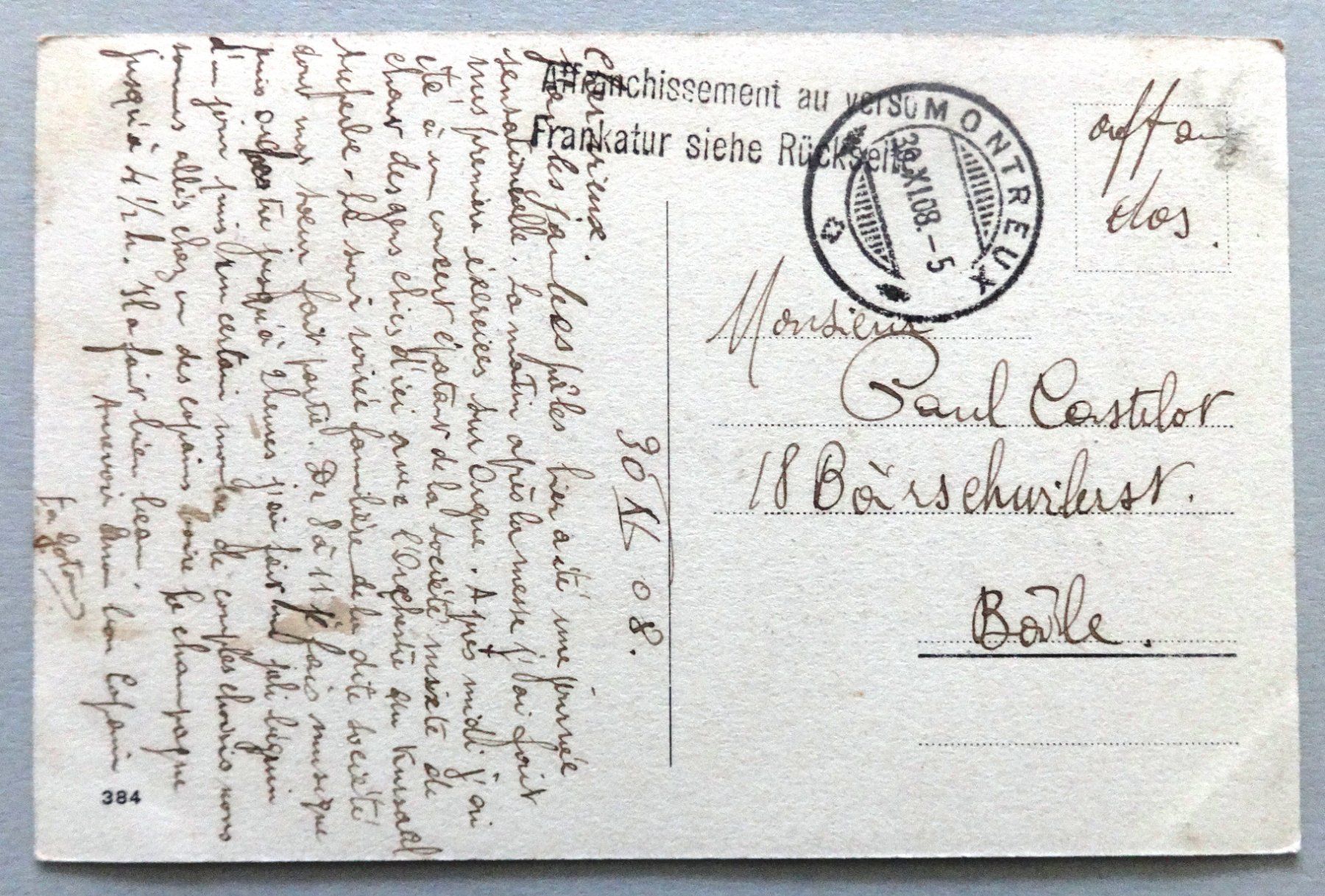 Cartes postales: Eglise de Montreux – D'occasion à Fétigny par Billy2miny 1