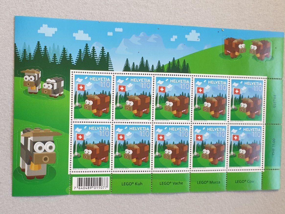 Tutti i francobolli: (846) Lego Kuh postfrischer Bogen** – Usato da Schwarzhäusern venduto da Inot3