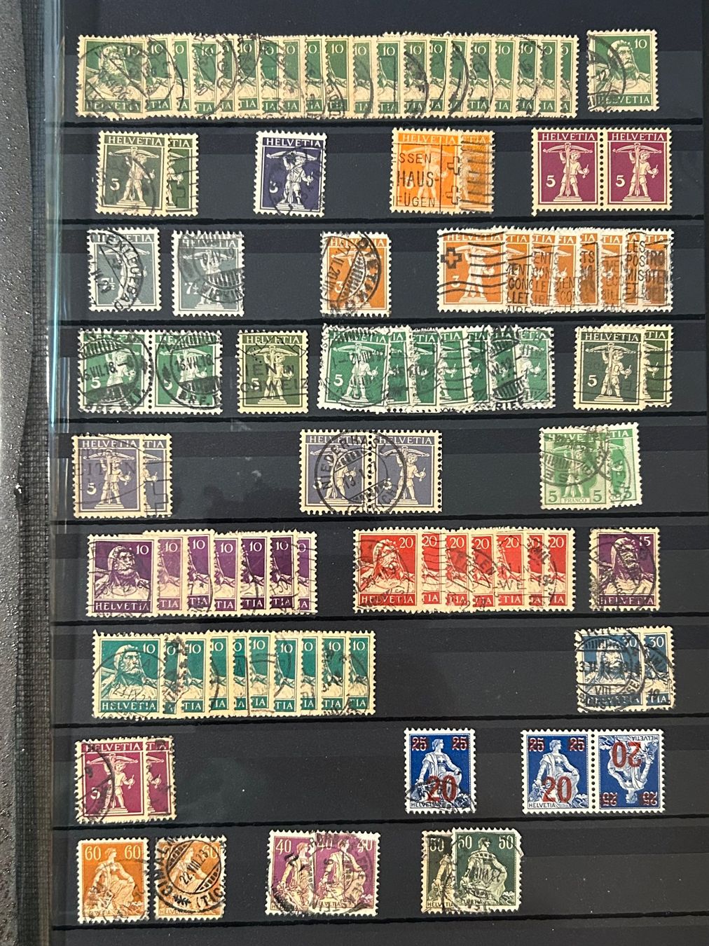 Tutti i francobolli: Kleines Lot div. Schweizer Briefmarken (5) – Usato da Reinach AG venduto da Polarstern1