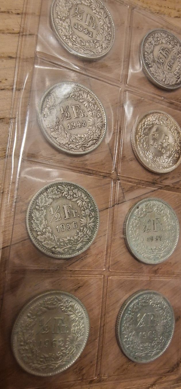Tutti le monete: 8x 50Rp. schweizer Münzen. silber – Usato da Arbon venduto da sar_l7ll
