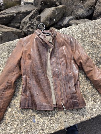Damen Lederjacke Rita braun Grösse S 10 gebraucht