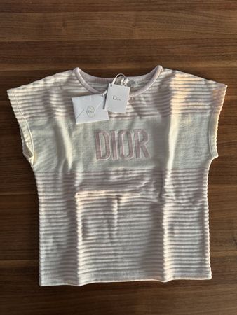 T-shirt Dior Fille Rose Pâle 8 ans Neuf avec Étiquette