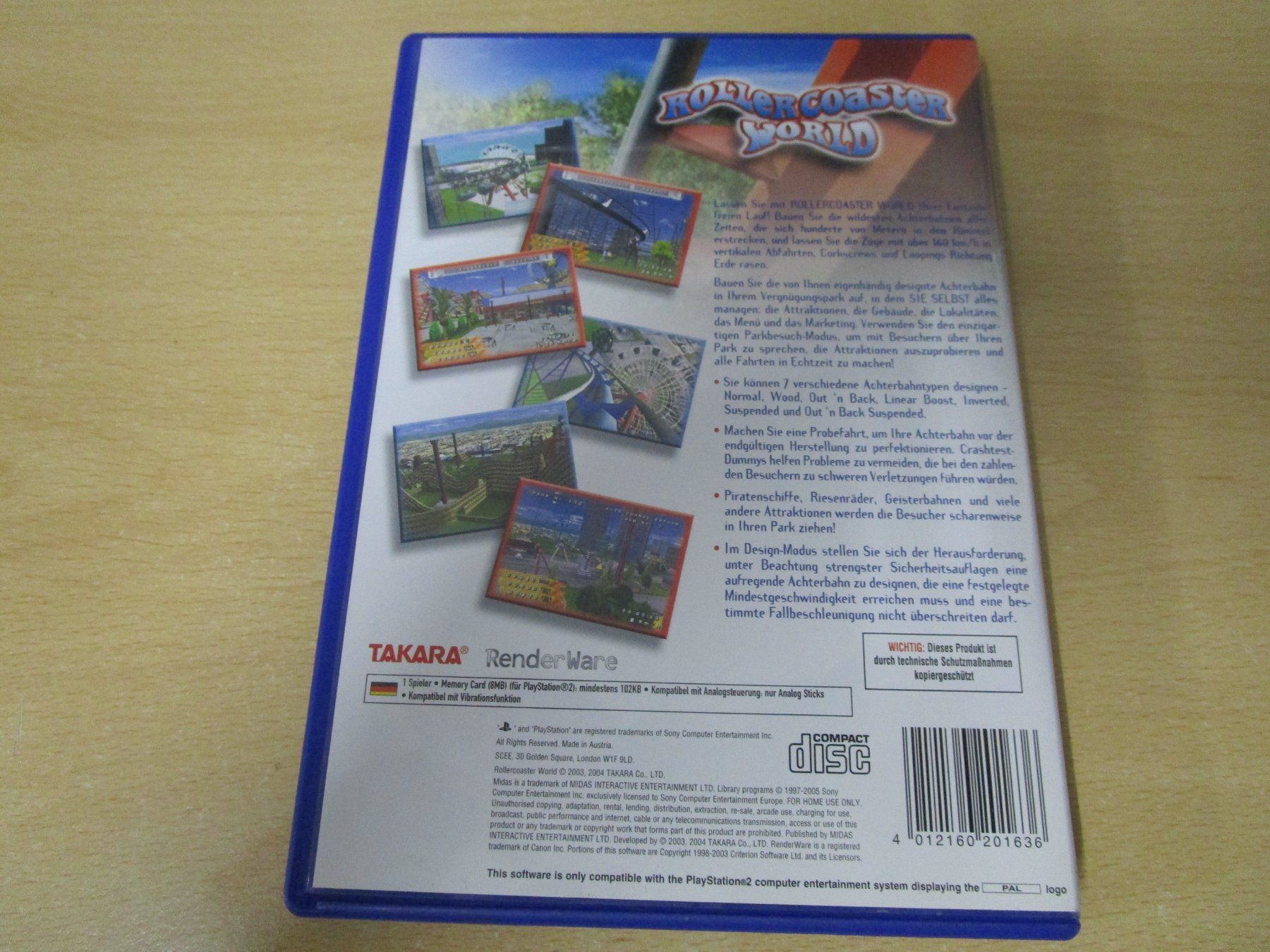 Sony Giochi: Rollercoaster World Sony Playstation 2 PS2 – Usato da Goldau venduto da agestuffer 1