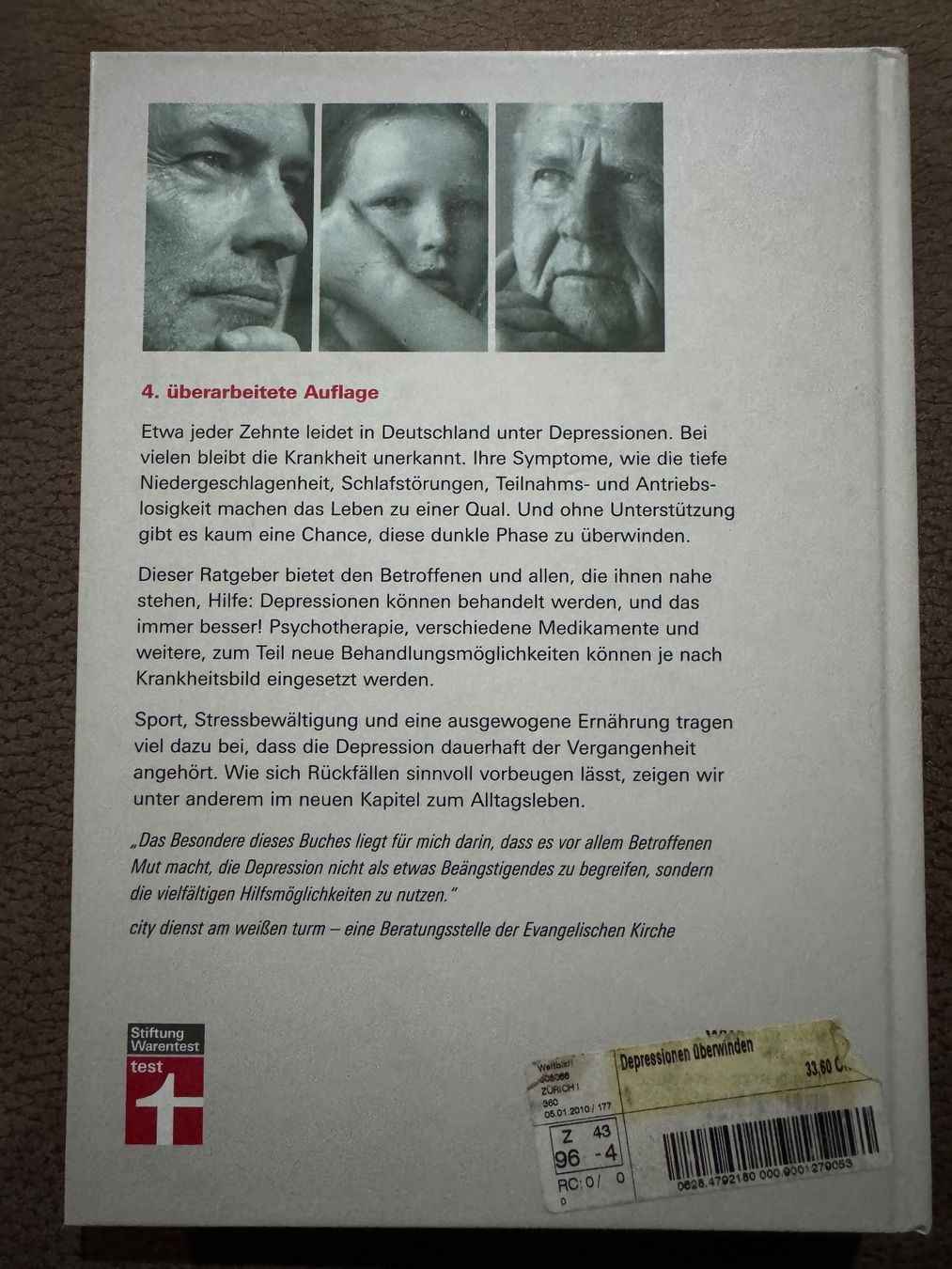 Libri: Stiftung Warentest - Depression überwinden – Usato da Dietikon venduto da MuNathy 1
