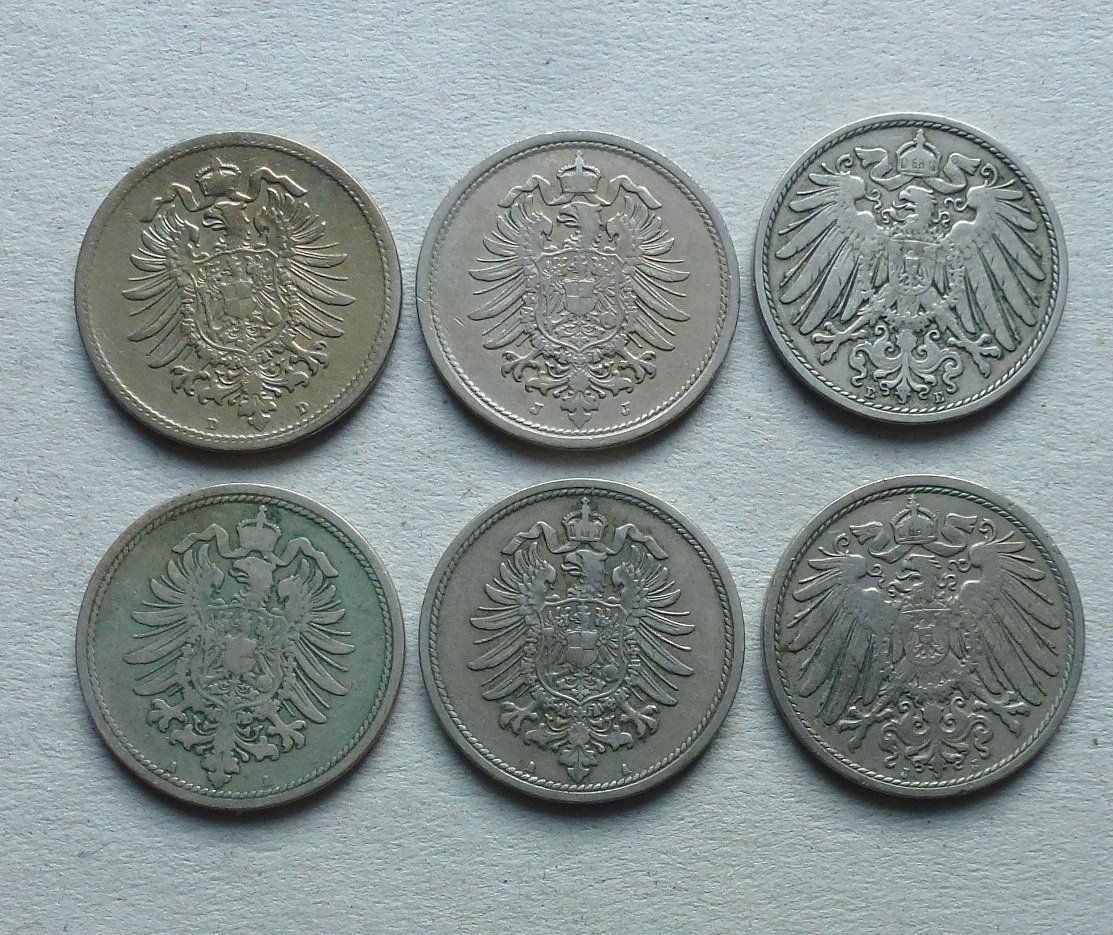 Tutti le monete: Lot ++ 25 Stück 10 Pfennig DR ab 1875 – Usato da Walkringen venduto da Casablanca777 2