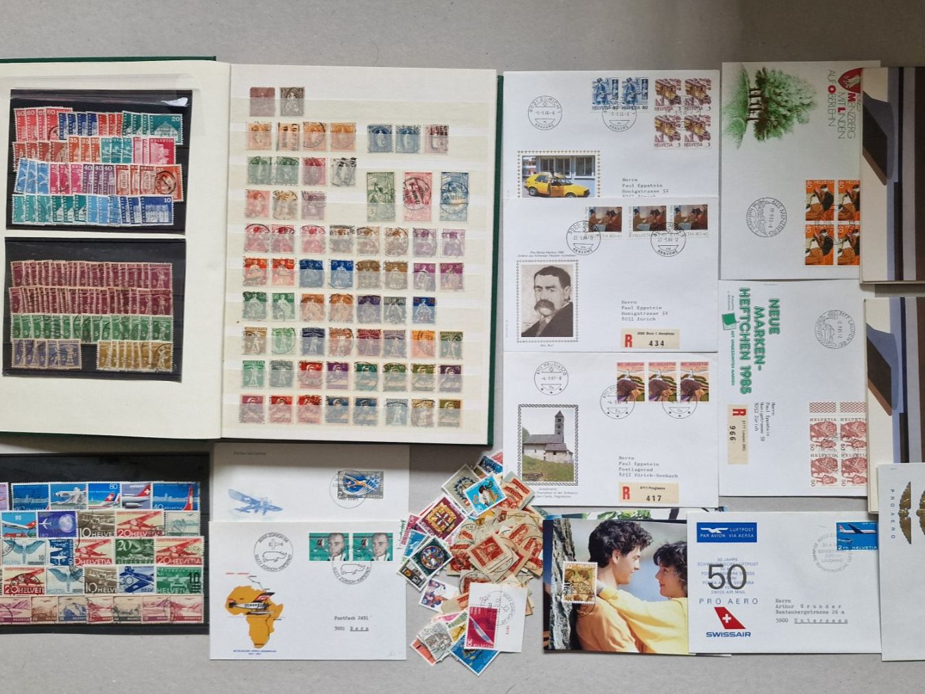 Tous les timbres: Schöne kleinere Sammlung – D'occasion à Winterthur par labi012