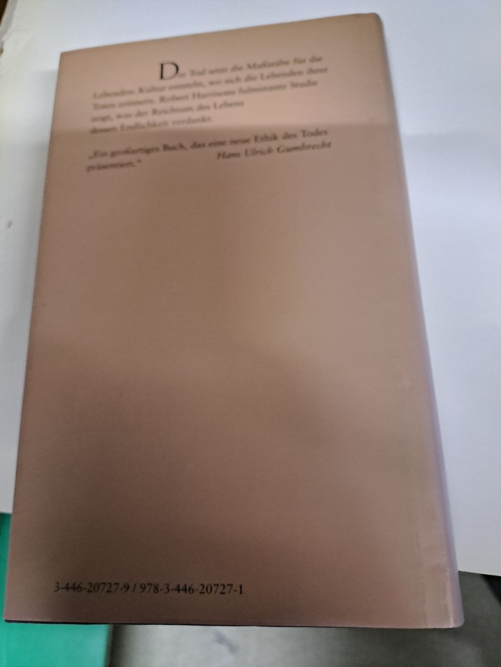 Bücher: Robert Harrison: Die Herrschaft des Todes - Guter Zustand – Gebraucht aus Zürich von Schoebi19 2