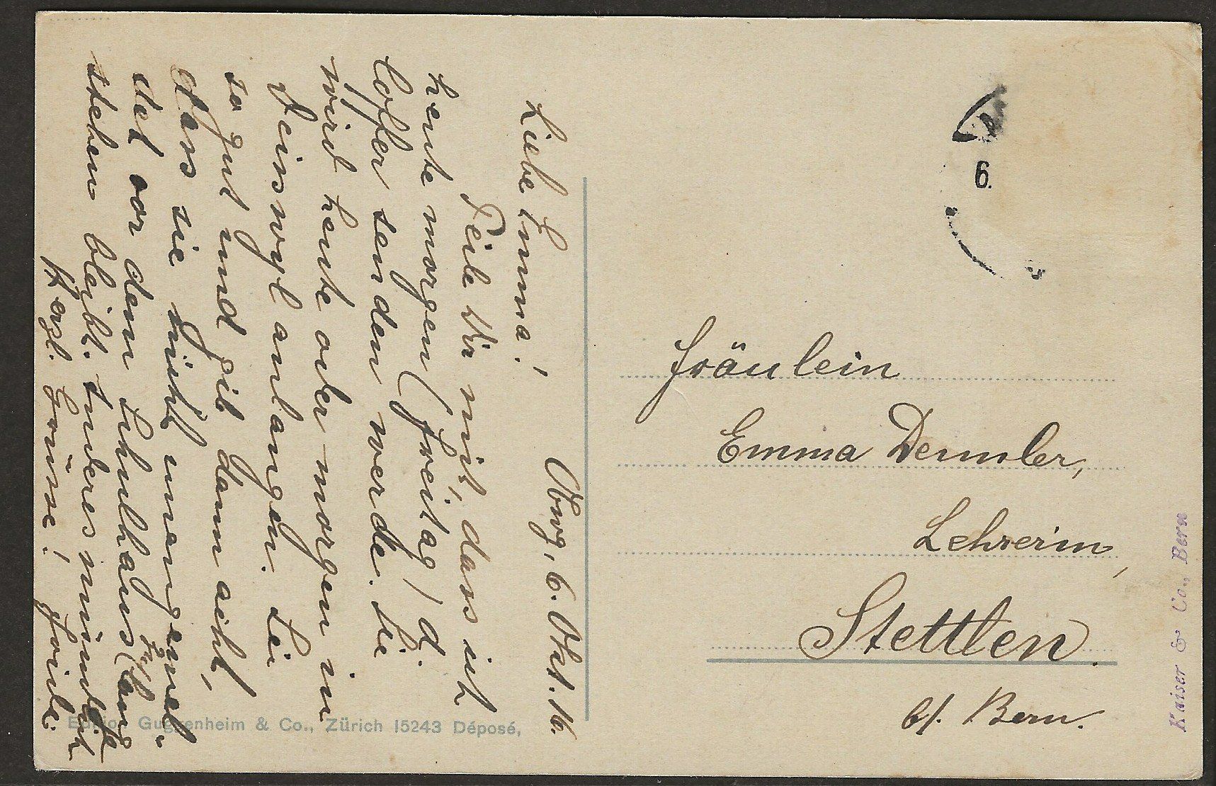 Cartoline postali: 1916 Bundesrat Forrer Müller Hoffmann Motta Schulthess – Usato da Müswangen venduto da buyin 1