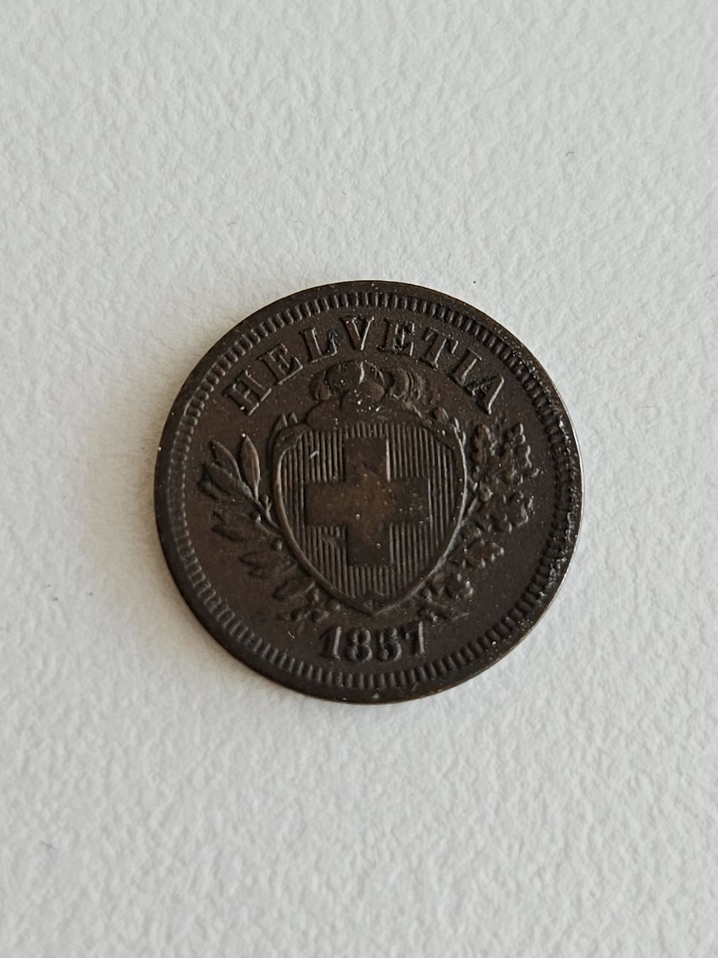 Toutes les monnaies: 1 Rappen 1857 – D'occasion à Pfäffikon ZH par Mrt.