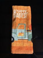 Autumn Fall Kitchen Towel Happy Harvest Truck new