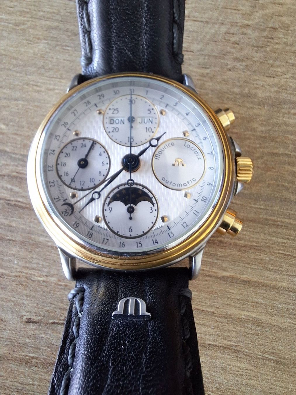 Maurice Lacroix Orologi: Maurice Lacroix Masterpiece Chronograph mit Mondphase – Usato da Wichtrach venduto da Guru22 2