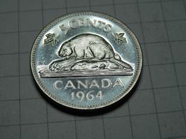 Kanada  5 Cent, 1964