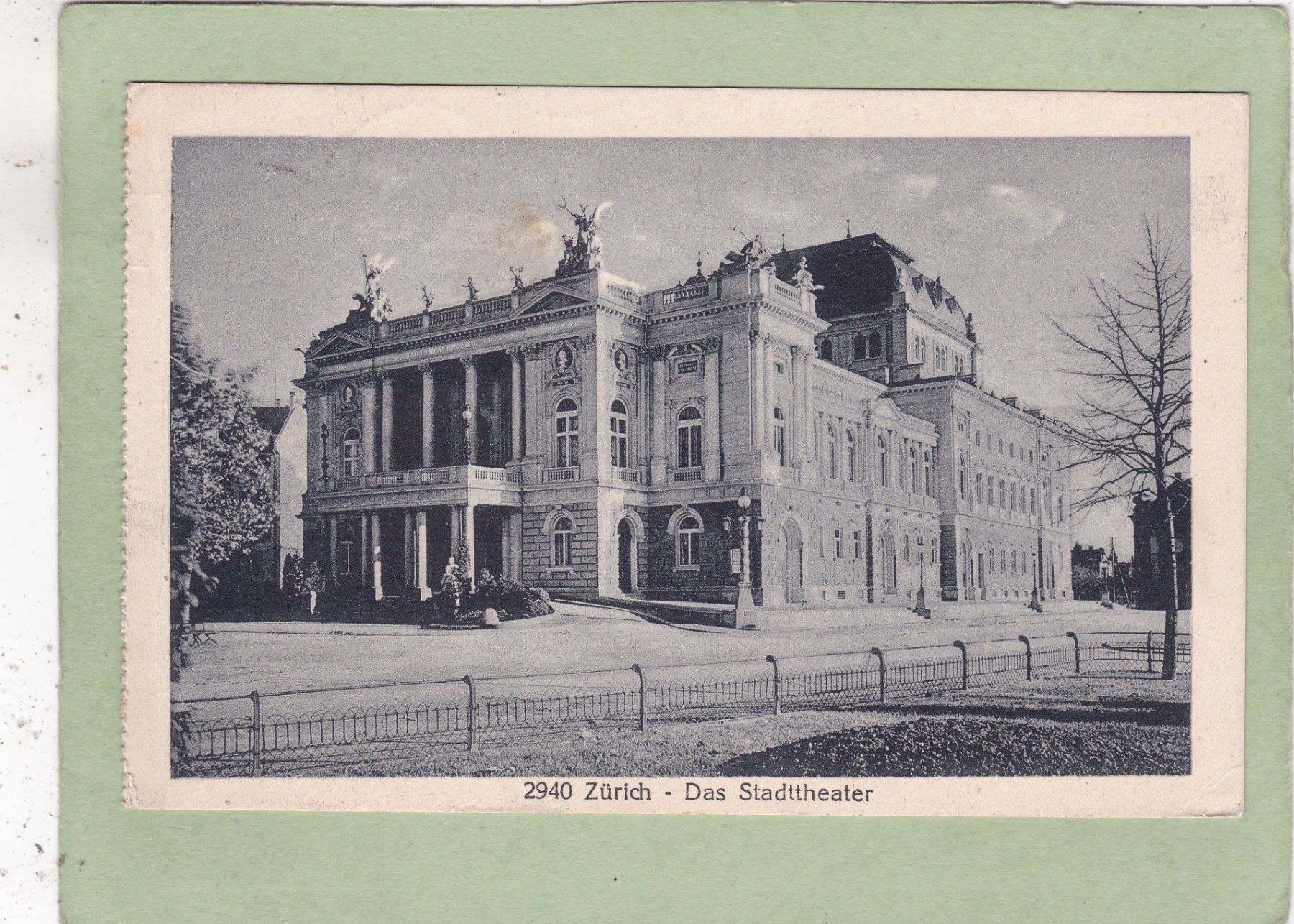 Cartes postales: Zürich Das Stadttheater 1926 – D'occasion à Herisau par Lisegrat2008