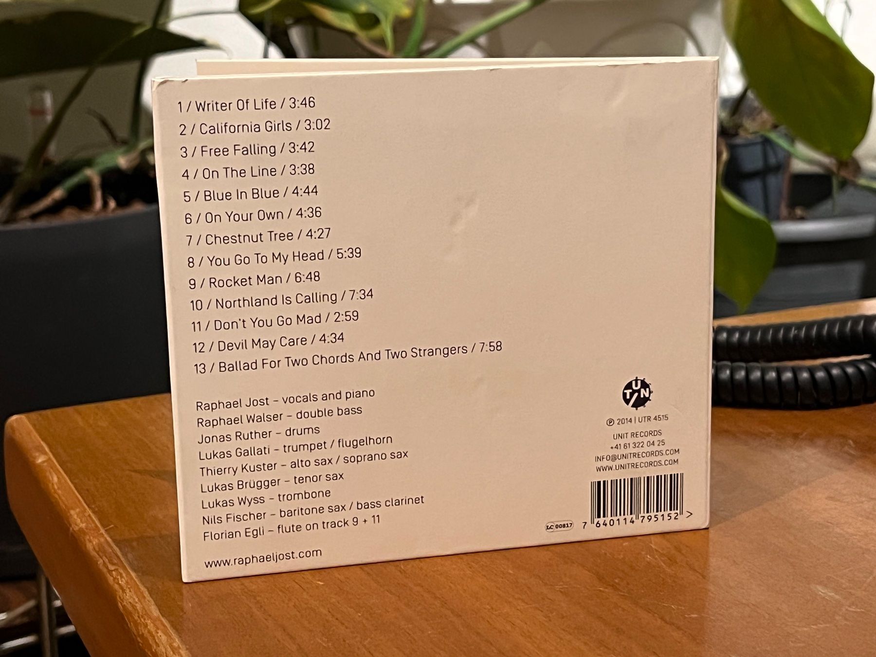 CD: Raphael Jost - Don't Blame Me - SRA03C – Usato da Küsnacht ZH venduto da swisssales.net 1
