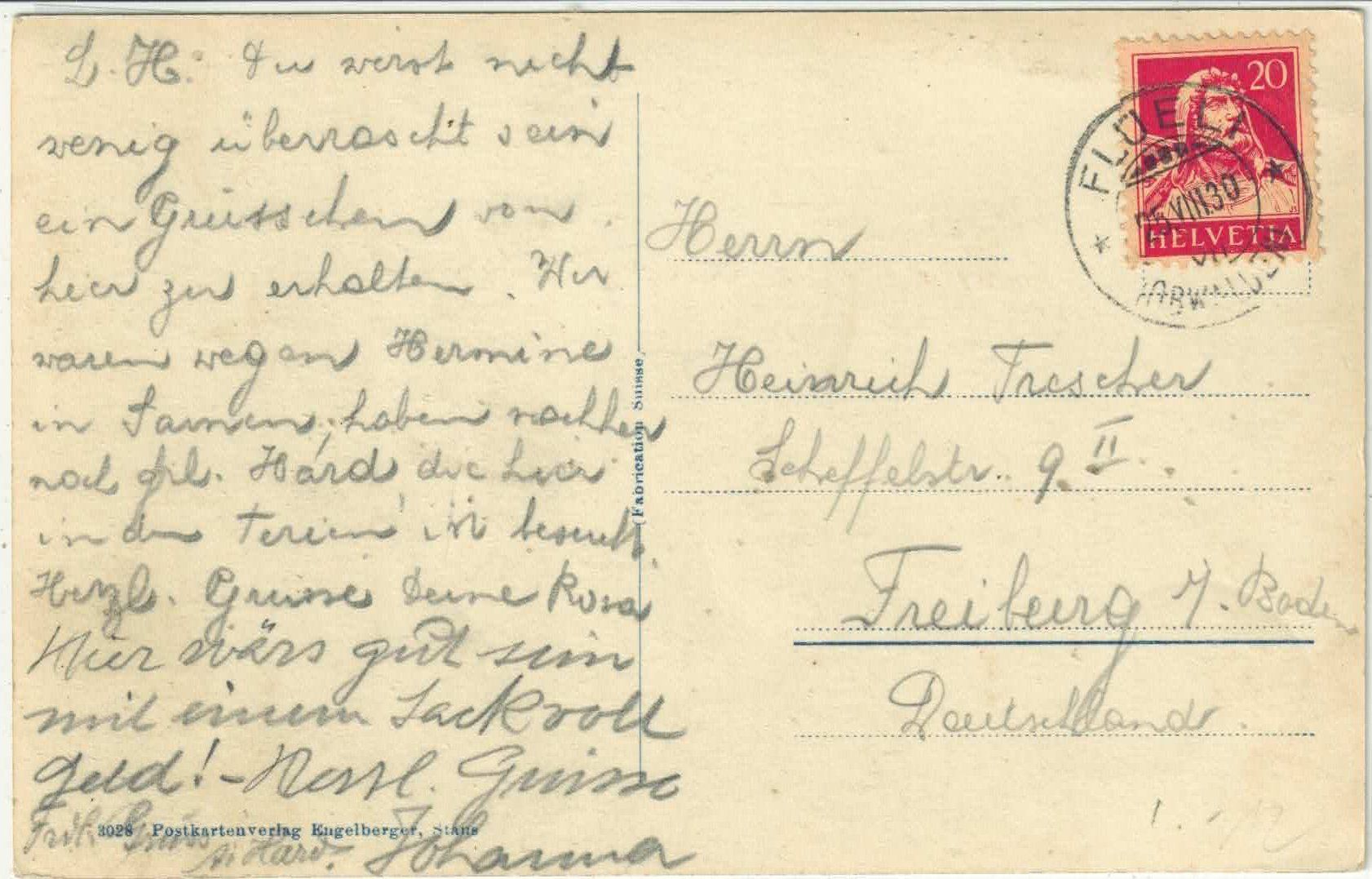 Cartes postales: Flüeli-Ranft mit Melchtalerberge – D'occasion à Ettingen par Kartenplanet 1