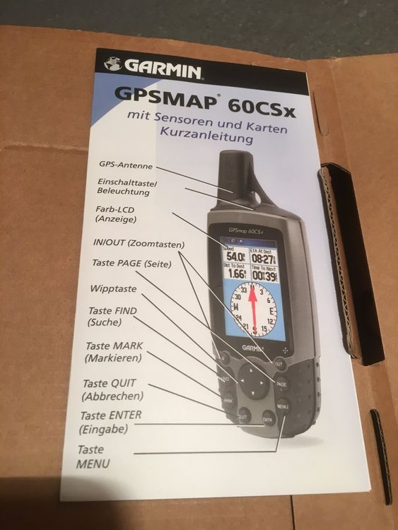 GARMIN GPSMAP 60CSx (with sensor & maps) Kaufen auf Ricardo