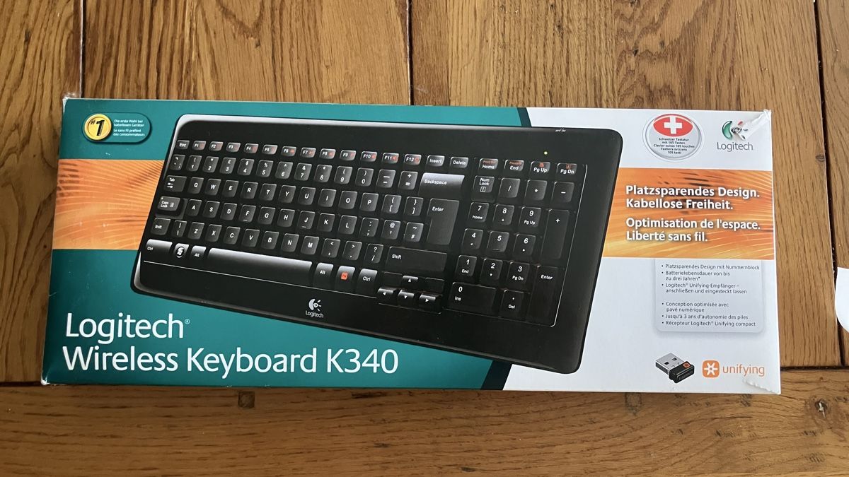 Logitech Tastiere: Logitech wireless Keyboard k340 – Nuovo e nell'imballaggio originale da Ovronnaz venduto da LesBidochons