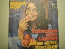 Vinyl Single Edina Pop - Tomatenrote Lippen
