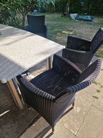 HUNN Gartenstühle Rattan, 4 Stk.
