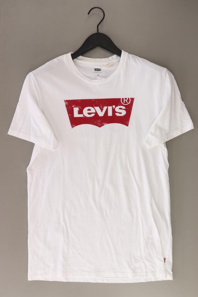 T-shirts: Levi's Printshirt Gr. M Kurzarm weiß – D'occasion à Neustadt an der Waldnaab par SecondLifeFashion