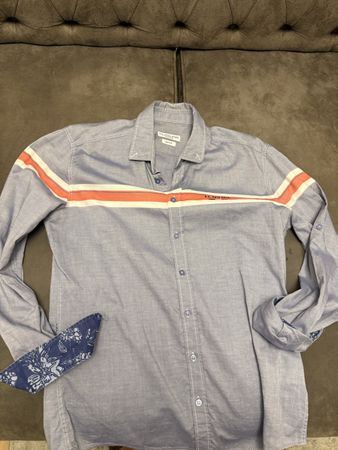 Herren Hemd U.S. POLO ASSN. blau Grösse M Slim Fit