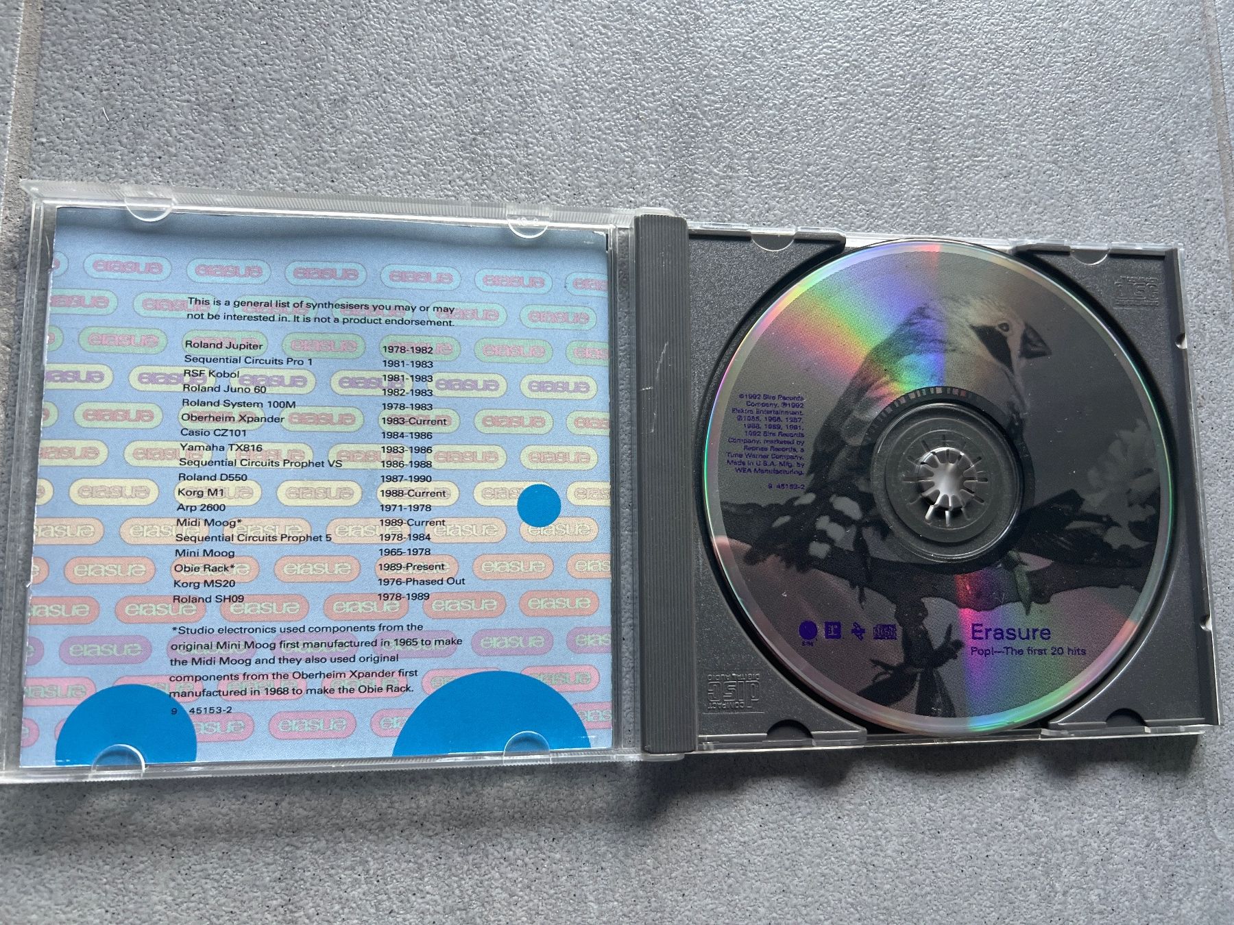 CD: CD Erasure pop! 20 hits – Usato da Bouveret venduto da Feelgoodtrading 2