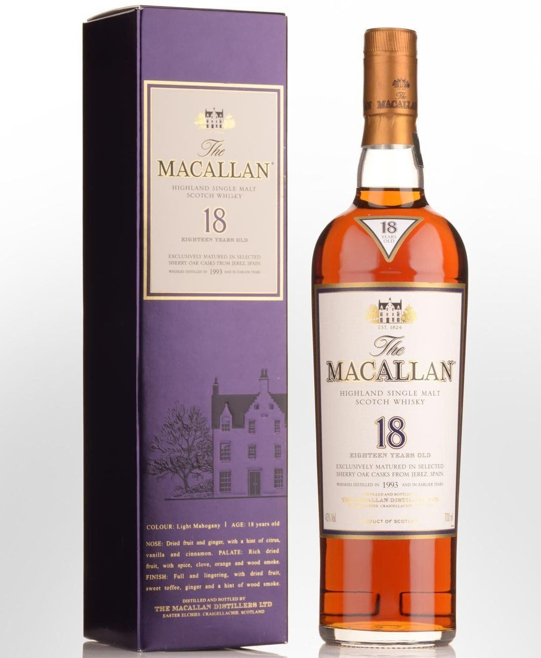 Macallan Bevande alcoliche: Macallan Sherry 18 years 1993 – Nuovo e nell'imballaggio originale da Deitingen venduto da gol_xd5d