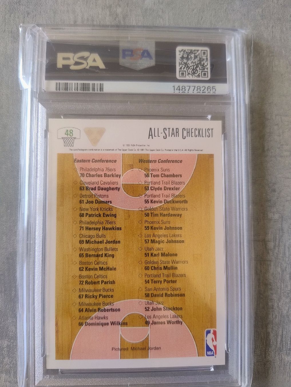Nba Carte collezionabili: NBA 1991 Upper deck Michael Jordan PSA 7 – Nuovo (secondo la descrizione) da Martigny venduto da jul_7s5x 1