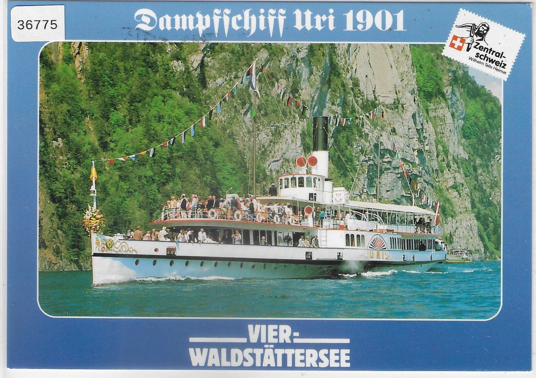 Cartes postales: Dampfschiff Uri 1901 - Vierwaldstättersee – D'occasion à Ettingen par Kartenplanet