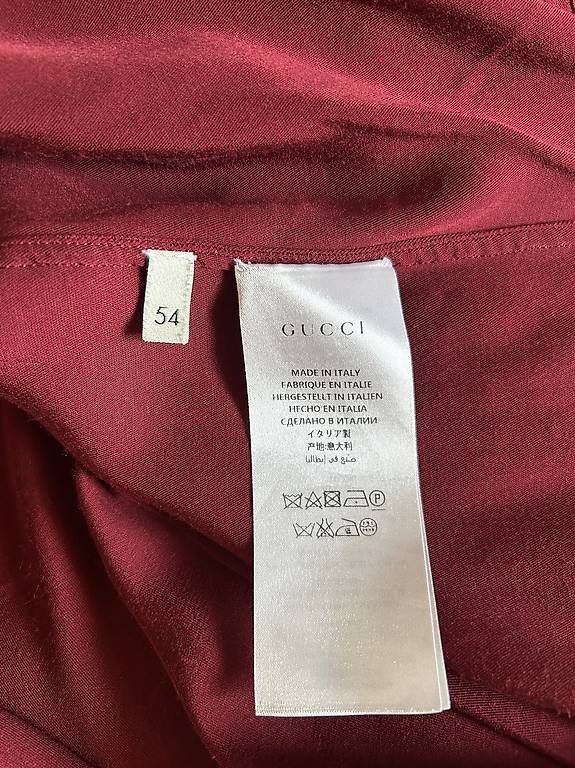 Chemises: Camicia Gucci uomo bordeaux  – D'occasion à Stabio par Manuelpasca 3
