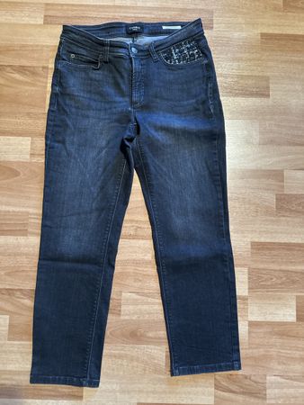 Cambio Damen Jeans, schwarz einf. Bundweite ca.39.5 cm