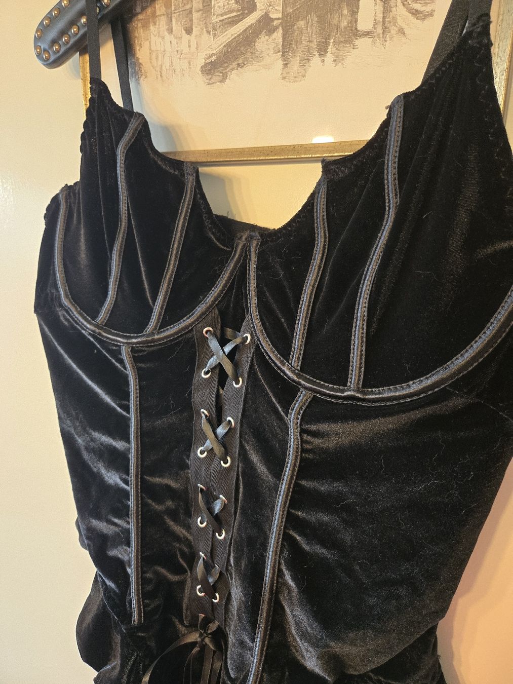 Sonstige Unterwäsche: Samtbody im Gothic-Style, Grösse 44 – Neu (gemäss Beschreibung) aus Dübendorf von Timulka 1