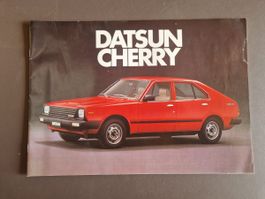 Datsun Cherry & Breaks – 2 originale Auto-Prospekte 70er/80e