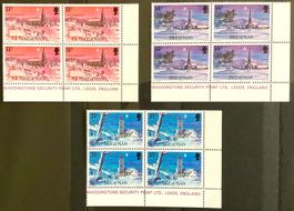 1985  Insel Man /GB Kirchen   Viererblock Satz **