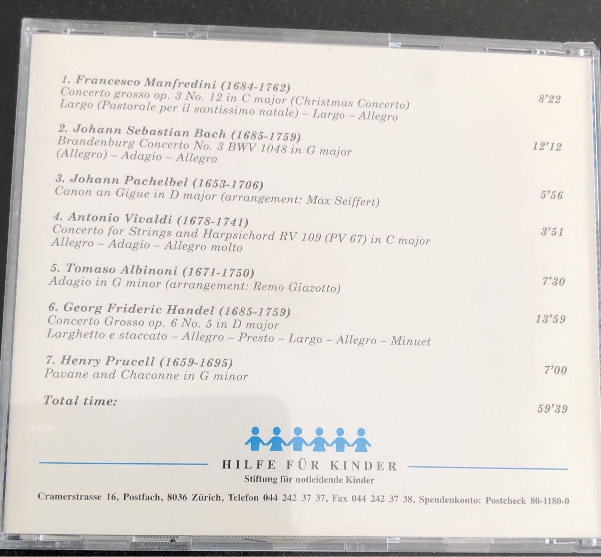 CD: Kinder CD Klassik Barock Vivaldi Bach – Usato da Hinwil venduto da anj_w882 1