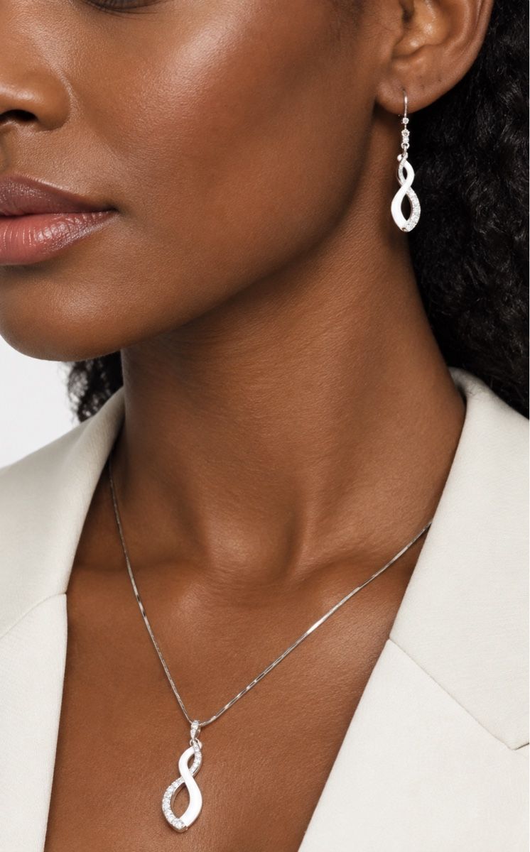 Catenine: Ensemble collier et boucles argent 925 – Nuovo e nell'imballaggio originale da L'Orient venduto da AntonioVAUD 1
