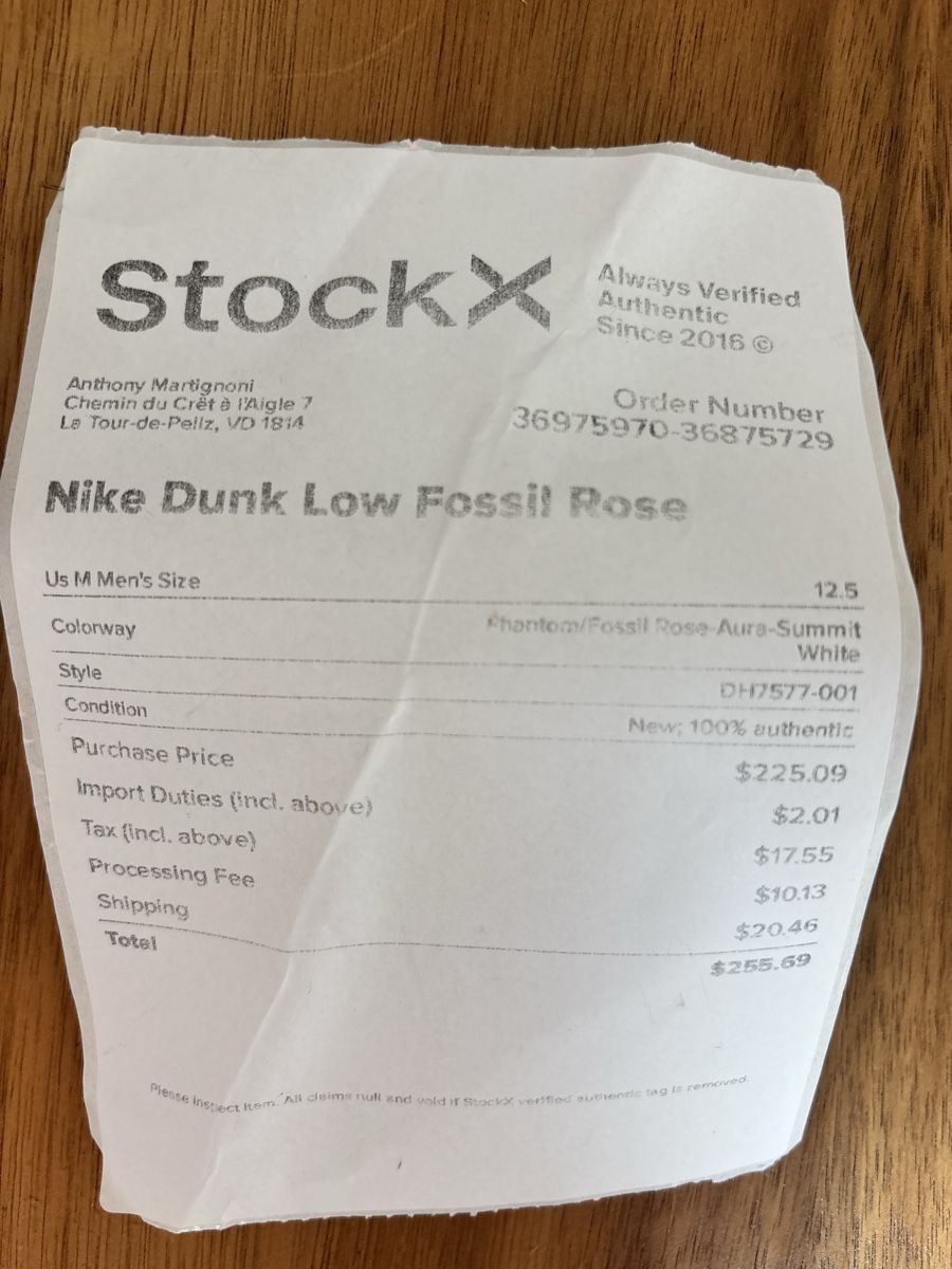 Nike Scarpe da uomo: Nike dunk low fossil rose – Nuovo (secondo la descrizione) da vevey venduto da amartign1 4