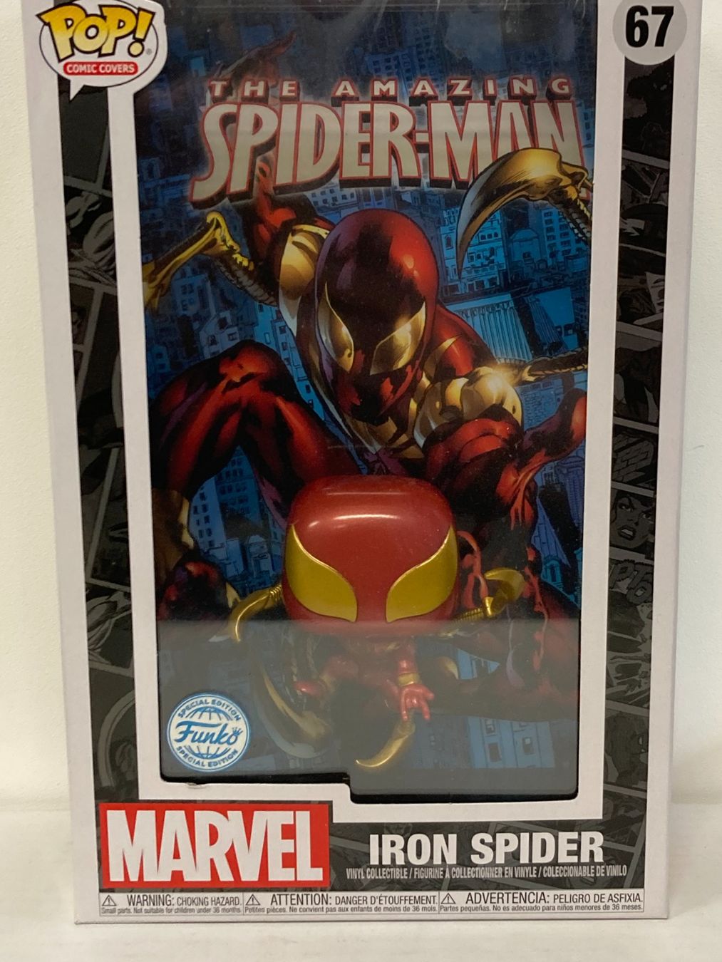 Funko Statuette: FUNKO POP! MARVEL COMIC COVERS # 67 IRON SPIDER special edit – Nuovo e nell'imballaggio originale da Vezia venduto da Aquarius_Age 1