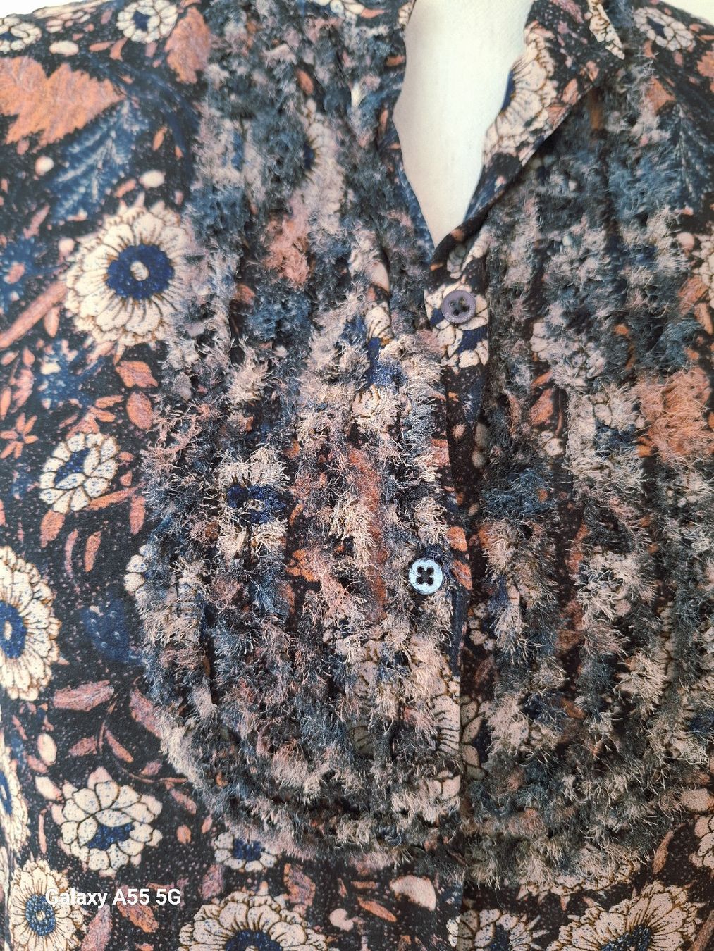 Hemisphere Camicette: Chemisier à fleurs Hemisphere taille S, bleu viscose – Usato da Payerne venduto da wardi11 1