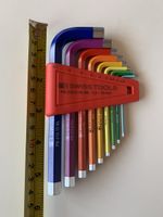 1 x Neu Winkelschlüssel-Set Rainbow 1.5-10mm Innensechskant