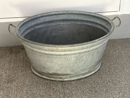 Gelte, Zuber, Zinkwanne oval guter Zustand 60cm