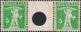 S7II (Zwischensteg) 5Rp (grün, T.II) * ungebraucht, 500.-