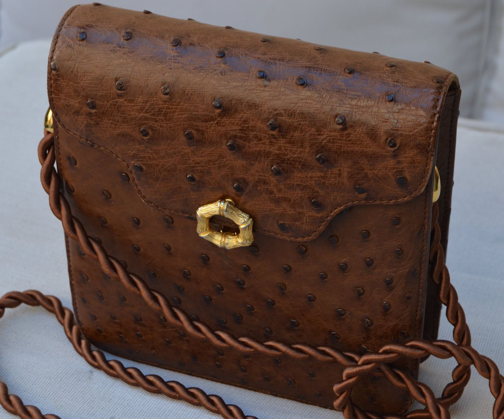 Taschen für Damen: Gurtner Tasche - Straußenleder / sac - cuir d'autruche – Gebraucht aus Collonges von Auganien 2