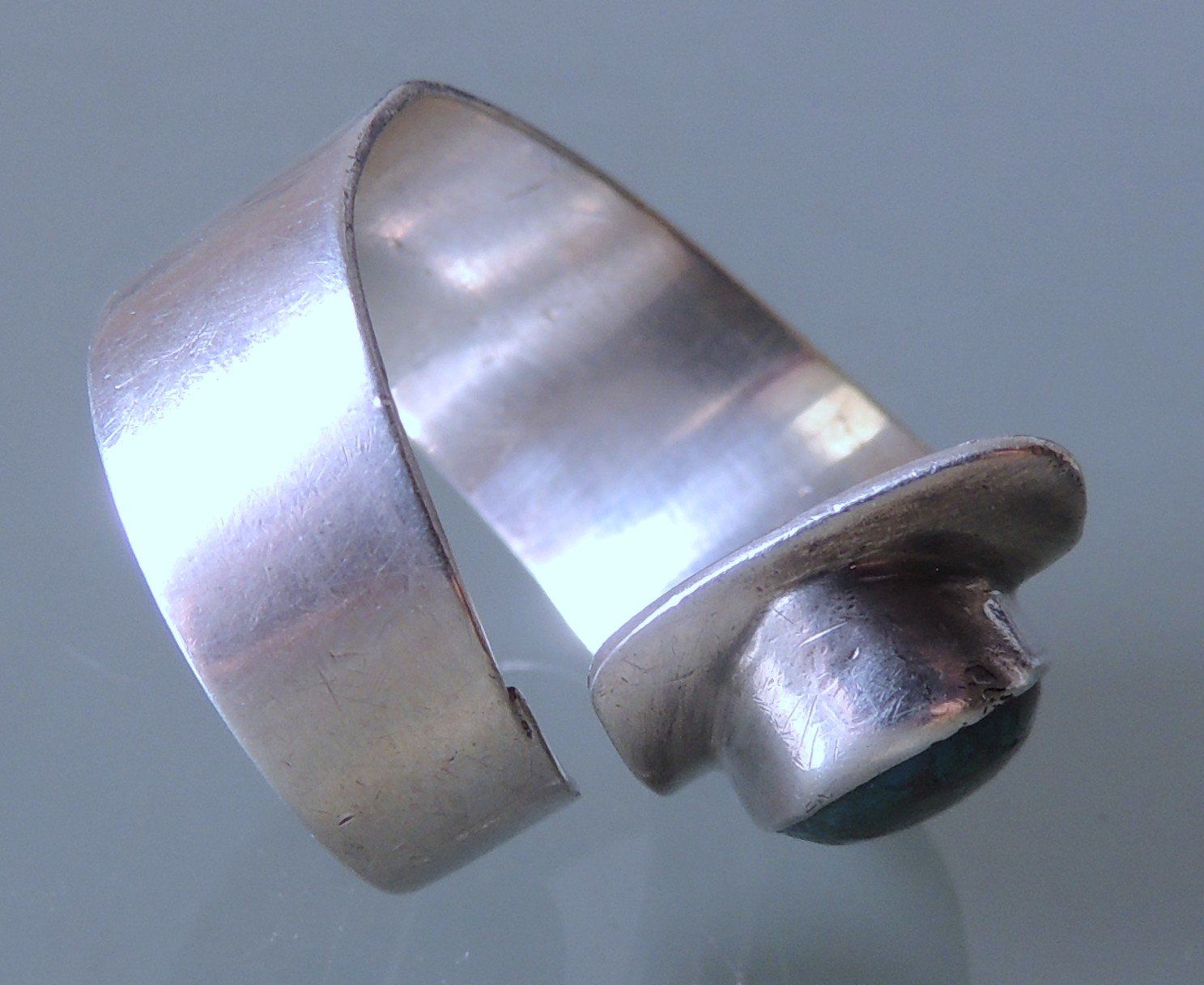 Ringe: Türkis Malachit Silber 900 Fingerring – Gebraucht aus Waldenburg von schaller707 4