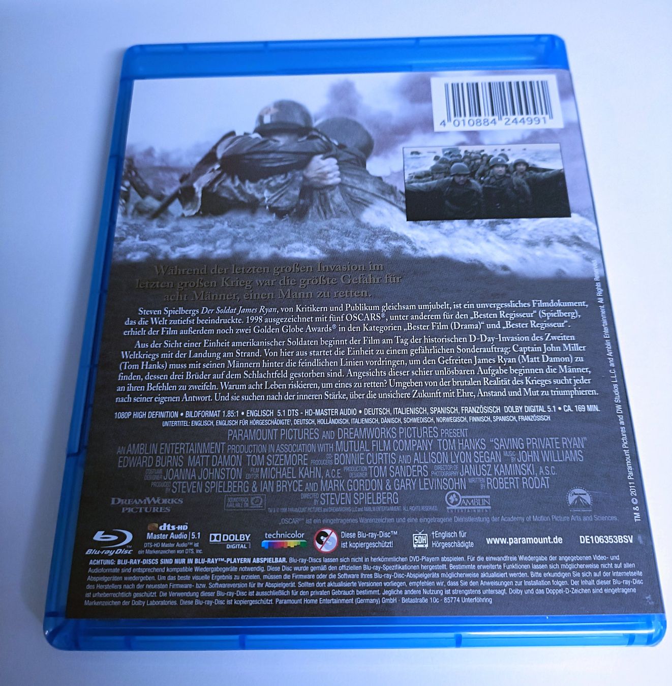 Tutti i DVDs: Der Soldat James Ryan Blu-ray – Usato da Köniz venduto da Movieportal007 1